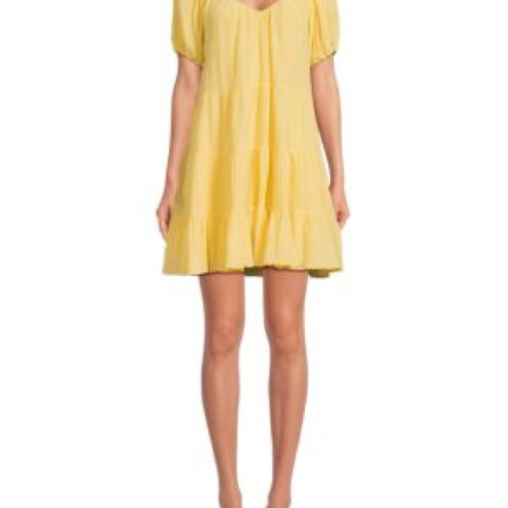 Rebecca Taylor Yellow Mini Dress